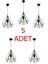 5 Adet Elmas Modern Siyah Metal Kasa Salon Yatak Odası Çocuk Odası Tekli Sarkıt Avize 1