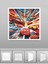 Şimşek Mcqueen Avize, 60 x 60 Çocuk Odası Avize, 60WATT, Estetik Kare, Yapay Zeka Tasarım Avize, Pist 4