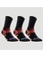 Tenis Çorabı - Uzun Konçlu - Unisex - 3 Çift - Siyah / Turuncu - RS560 1