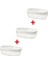 3 Parça Kapaklı Erzak Saklama Kabı 17X8X6 cm Ikea 3'lü Set Bakliyat Kabı Plastik Hacim 0.3 Lt 1