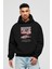 Porsche Pınk Pıg Ön Baskılı Hoodie Oversize Kapüşonlu Sweatshirt Erkek Kadın Unisex 1