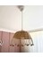 Bebek/çocuk Odası Rattan Avize Bambu Boncuklu Avize 35 cm (Beyaz Duy) 1