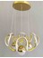 3kademeli bulut şeker toplu modern statik gold led avize 1