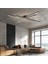 Zr Aydınlatma Siyah 100 x 100 cm 3000K, Kumandalı, LED Tavan Lambası 2