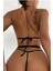 Şık Siyah Dantelli Babydoll Gecelik BRF1297 2