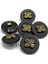 Trençkot Ceket Düğmesi / Kabartma Gold Detaylı / Siyah 2,2 cm / KOD:2620 3