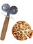 Ahşap Saplı Pizza Hamur Dilimleyici Kesici Çift Hamur Doğrayıcı Pizza ve Hamur Kesici 3