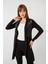 Şal Yaka Deri Garni Detaylı Hırka 1