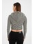 Kadın Kapüşonlu Crop Sweatshirt 3