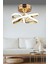 Eclipse model gold kaplama metal salon mutfak oturma yatak odası modern led plafonyer avize 1