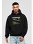 Batman x Ferrarı Ön Baskılı Hoodie Oversize Kapüşonlu Sweatshirt Erkek Kadın Unisex 1