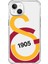 iPhone 14 Galatasaray Büyük Logo Şeffaf Telefon Kılıfı 1