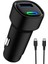48W Pd Araç Içi Çakmaklık Hızlı Şarj Aleti 1x Type-C 30W Pd 1x Usb3.0 18W (Kablo Dahildir) 3