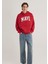 Mavi Logo Baskılı Kapüşonlu Kırmızı Sweatshirt 067149-86417 1