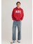 Mavi Logo Baskılı Kapüşonlu Kırmızı Sweatshirt 067149-86417 3
