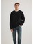 Bisiklet Yaka Siyah Sweatshirt 0S10329-900 1