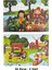 2 Adet 42 Parça Karton Yapboz Puzzle 4-5 Yaş - Su Kuyusu ve Tahta Köprü - 33 x 23 cm - 2 1