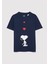 Snoopy Baskılı Lacivert T-Shirt 7610242-70488 2