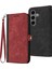 Samsung Galaxy S25 Plus Cüzdan Standı Skin Touch Deri Telefon Kılıfı (Yurt Dışından) 1
