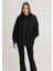 Kadın Kapüşonlu Fermuarlı Siyah Sweatshirt 1610221-900 1
