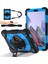 Samsung Galaxy Tab A7 Lite 8.7-Inç T225 / T220 Kılıf Silikon + Pc Kickstand Tablet Kapaklı Kayış (Yurt Dışından) 1