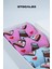 Pamuklu Kadın Soket Çorap. Pembe ve Mavi Renkli Kalp ve Nutella Desenli 4'lü Kutulu Desenli Çorap Seti 3