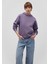 Kapüşonlu Mor Basic Sweatshirt 167299-70608 1