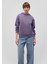 Kapüşonlu Mor Basic Sweatshirt 167299-70608 2