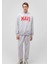 Logo Baskılı Kapüşonlu Gri Sweatshirt 067149-85438 1