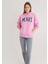 Mavi Logo Baskılı Kapüşonlu Pembe Sweatshirt 1600361-71038 3