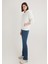 Kapüşonlu Beyaz Basic Sweatshirt 167299-70057 1