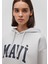 Logo Baskılı Kapüşonlu Gri Sweatshirt 1600361-34322 5