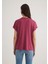 Düşük Omuz Pembe Basic Tişört 1611649-70919 4