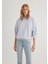 Lux Touch TENCEL TM Bisiklet Yaka Mavi Modal Sweatshirt 168837-89201 2