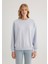 Lux Touch TENCEL TM Bisiklet Yaka Mavi Modal Sweatshirt 168837-89201 3