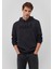 Mavi Logo Baskılı Kapüşonlu Siyah Sweatshirt 0610941-900 1