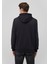 Mavi Logo Baskılı Kapüşonlu Siyah Sweatshirt 0610941-900 4