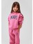 Logo Baskılı Kapüşonlu Pembe Sweatshirt 7610035-70982 1