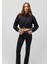 Siyah Tencel TM Lyocell Crop Ceket Gömlek 1210857-900 2