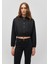 Siyah Tencel TM Lyocell Crop Ceket Gömlek 1210857-900 3