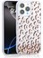 iPhone 15 Pro Max Kılıf Çiçek Baskılı İçi Sıvı Simli Mossa Premium Silikon Kapak 1