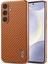 Samsung Galaxy S25 Elektro Kaplama Karbon Fiber Doku Pu+Tpu Telefon Kapağı (Yurt Dışından) 1
