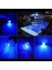 2x DC12V Yuvarlak Deniz Teknesi LED Nezaket Işıkları Kabin Güverte Kıç 6 LED Yan Işaret Işığınavigasyon Işığı Mavi (Yurt Dışından) 4
