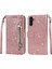 Samsung Galaxy S25 Standlı Kılıf Glitter Telefon Deri Kapak Fermuarlı Cebi (Yurt Dışından) 1