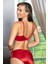 Saten Toparlayıcı Minimizer Sütyen ve Yüksek Bel Slip Külot Takım Kırmızı (BRF31521) 3