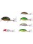 Batan Sahte Balık 1 Adet Yemleri 6cm 10G Minnow Wobblers 8 # Plastik Sert Yapay Yem Tüy Kanca ile Sazan Bas Crankbaits 6 Farklı Renk 2