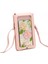 Dokunmatik Ekranlı Kız Telefon Çantası Sevimli Bayan Tek Omuz Crossbody Çanta Ince Mini Cüzdan (Yurt Dışından) 4