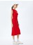 Kolsuz Bisiklet Yaka Slim Fit Midi Elbise 2
