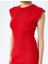 Kolsuz Bisiklet Yaka Slim Fit Midi Elbise 5