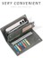 Iş Erkekler Kart Tutucu Başliyö Fermuarlı Clutch Çok Fonksiyonlu Moda Cep Telefonu Para Cüzdanı Cüzdan (Yurt Dışından) 5